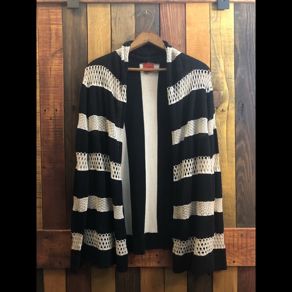 Colour Works Striped Cardigan Size Med. - Picture 4 of 11